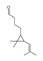 4-[2,2-dimethyl-3-(2-methylprop-1-enyl)cyclopropyl]butanal Structure