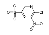 6-chloro-5-nitropyridine-3-sulfonyl chloride结构式