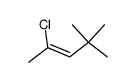 (Z)-2-Chlor-4,4-dimethyl-2-penten结构式