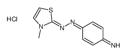 4-[(3-methyl-1,3-thiazol-3-ium-2-yl)diazenyl]aniline,chloride结构式