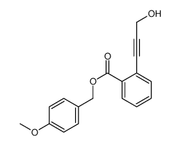 (4-methoxyphenyl)methyl 2-(3-hydroxyprop-1-ynyl)benzoate Structure