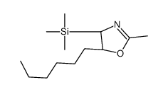 [(4S,5R)-5-hexyl-2-methyl-4,5-dihydro-1,3-oxazol-4-yl]-trimethylsilane Structure