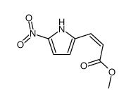 methyl 3-(5-nitro-1H-pyrrol-2-yl)prop-2-enoate结构式