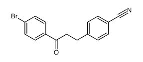 4-[3-(4-bromophenyl)-3-oxopropyl]benzonitrile Structure