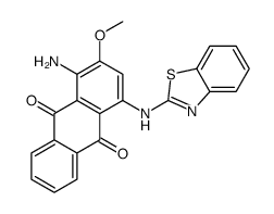 1-amino-4-(1,3-benzothiazol-2-ylamino)-2-methoxyanthracene-9,10-dione Structure