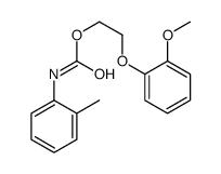 2-(2-methoxyphenoxy)ethyl N-(2-methylphenyl)carbamate Structure