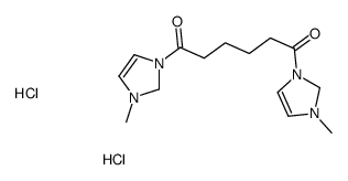 1,6-bis(3-methyl-1,2-dihydroimidazol-1-ium-1-yl)hexane-1,6-dione,dichloride Structure