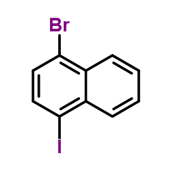 1-Bromo-4-iodonaphthalene structure