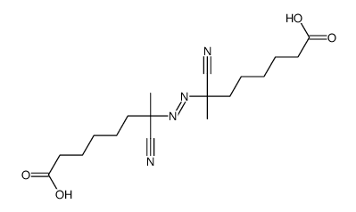 7-[(7-carboxy-2-cyanoheptan-2-yl)diazenyl]-7-cyanooctanoic acid Structure