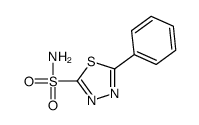 5-phenyl-1,3,4-thiadiazole-2-sulfonamide Structure