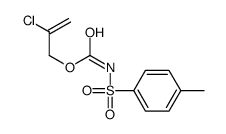 2-chloroprop-2-enyl N-(4-methylphenyl)sulfonylcarbamate Structure