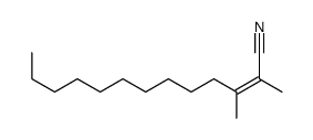 2,3-dimethyltridec-2-enenitrile结构式