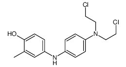 4-[[4-[Bis(2-chloroethyl)amino]phenyl]amino]-2-methylphenol structure