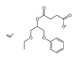 sodium,4-(1-ethoxy-3-phenoxypropan-2-yl)oxy-4-oxobutanoate结构式