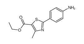 ethyl 2-(4-aminophenyl)-4-methyl-1,3-thiazole-5-carboxylate Structure
