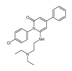 1-(4-chlorophenyl)-6-[2-(diethylamino)ethylamino]-4-phenylpyridin-2-one Structure