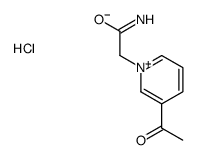 2-(3-acetylpyridin-1-ium-1-yl)acetamide,chloride Structure