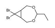 8,8-dibromo-4-ethyl-3,5-dioxabicyclo[5.1.0]octane Structure