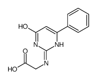 2-[(4-oxo-6-phenyl-1H-pyrimidin-2-yl)amino]acetic acid Structure