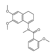 N-(3,4-dihydro-6,7-dimethoxy-1-naphthyl)-2-methoxy-N-methylbenzamide结构式
