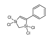 1,1,3,3-tetrachloro-4-phenyl-2H-1,3-disilole Structure