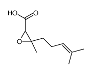 3-methyl-3-(4-methylpent-3-enyl)oxirane-2-carboxylic acid structure