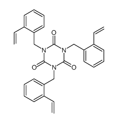 1,3,5-tris[(2-ethenylphenyl)methyl]-1,3,5-triazinane-2,4,6-trione结构式