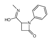 N-methyl-4-oxo-1-phenylazetidine-2-carboxamide结构式