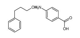 4-aminobenzoic acid,3-phenylpropan-1-ol Structure