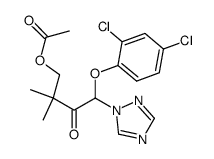 4-acetoxy-1-(2,4-dichloro-phenoxy)-3,3-dimethyl-1-[1,2,4]triazol-1-yl-butan-2-one Structure