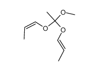 (E,Z) Di-1-propenyl methyl orthoacetate结构式