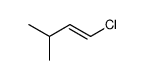 (E)-1-chloro-3-methyl-1-butene Structure