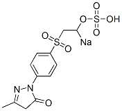 Sulfuric acid=2-[p-(3-methyl-5-oxo-2-pyrazolin-1-yl)phenylsulfonyl]ethyl=sodium ester salt picture