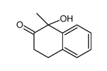 1-hydroxy-1-methyl-3,4-dihydronaphthalen-2-one结构式
