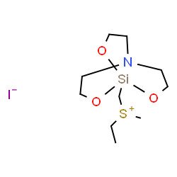 methylethyl(silatrane-1-ylmethyl)sulfonium结构式