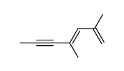 2,4-dimethyl-1,3-heptadien-5-yne结构式