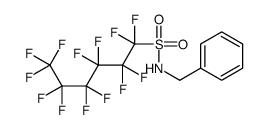 N-benzyl-1,1,2,2,3,3,4,4,5,5,6,6,6-tridecafluoro-hexane-1-sulfonamide结构式