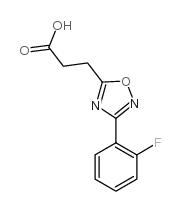 3-[3-(2-fluorophenyl)-1,2,4-oxadiazol-5-yl]propanoic acid Structure