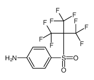 4-[1,1,1,3,3,3-hexafluoro-2-(trifluoromethyl)propan-2-yl]sulfonylaniline Structure