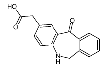 2-(11-oxo-5,6-dihydrobenzo[c][1]benzazepin-2-yl)acetic acid Structure