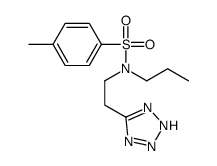 4-methyl-N-propyl-N-[2-(2H-tetrazol-5-yl)ethyl]benzenesulfonamide结构式