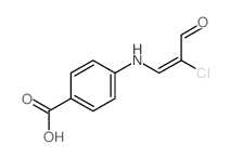 Benzoic acid,4-[(2-chloro-3-oxo-1-propen-1-yl)amino]- Structure