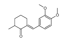 (2E)-2-[(3,4-dimethoxyphenyl)methylidene]-6-methylcyclohexan-1-one Structure