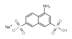 sodium hydrogen 4-aminonaphthalene-2,7-disulphonate Structure