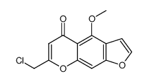 7-chloromethyl-4-methoxy-furo[3,2-g]chromen-5-one Structure