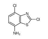 7-Benzothiazolamine,2,4-dichloro-(9CI) Structure
