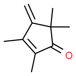 2-Cyclopenten-1-one, 2,3,5,5-tetramethyl-4-methylene- (9CI) Structure