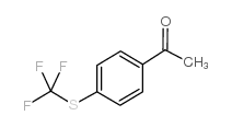 4'-(三氟甲硫基)苯乙酮结构式