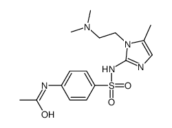 Acetamide, N-(4-(((1-(2-(dimethylamino)ethyl)-5-methyl-1H-imidazol-2-y l)amino)sulfonyl)phenyl)- structure