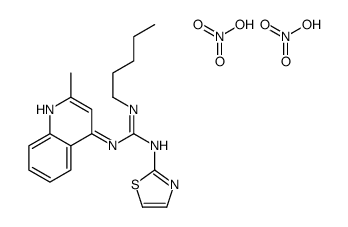 1-(2-methylquinolin-4-yl)-2-pentyl-3-(1,3-thiazol-2-yl)guanidine,nitric acid结构式